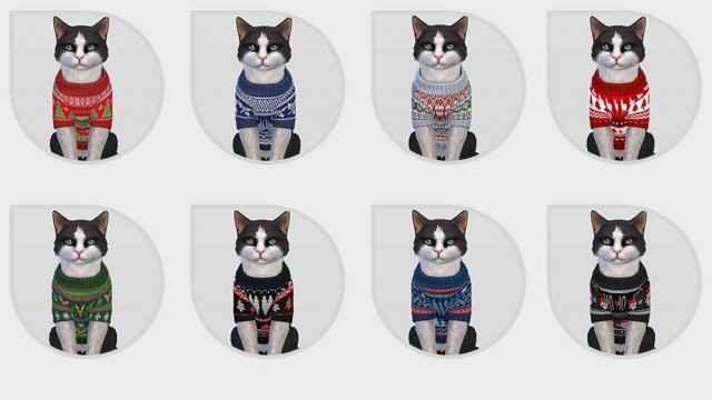 Holiday Wonderland - Christmas Sweater for Cats
