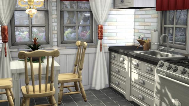 Swedish Winterfest Home for The Sims 4
