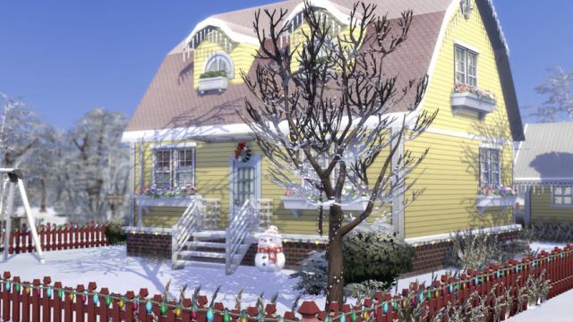 Swedish Winterfest Home for The Sims 4