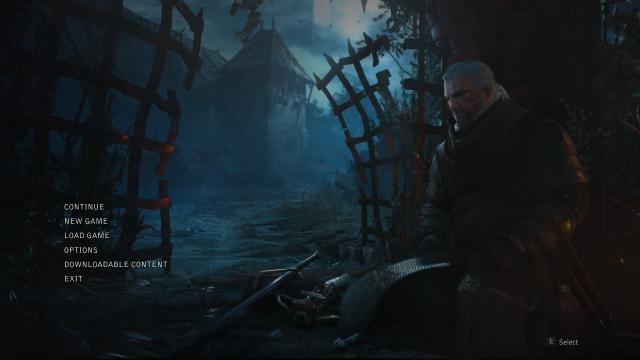 Динамічне головне меню / Dynamic Main Menu для The Witcher 3