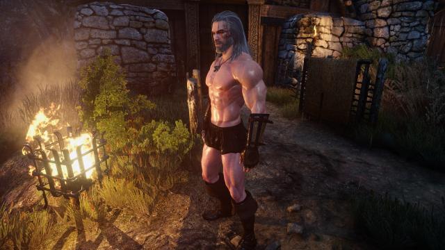 Стероїдний Геральт / Geralt on steroids для The Witcher 3