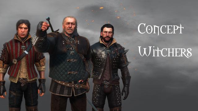 Реплейсер усіх відьмаків / Concept Witchers для The Witcher 3