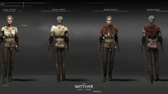 Concept Ciri для The Witcher 3