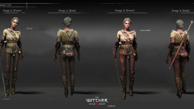 Concept Ciri для The Witcher 3