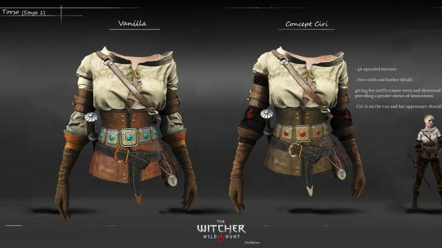 Concept Ciri для The Witcher 3