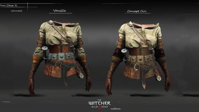 Concept Ciri для The Witcher 3