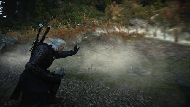 Новый эффект Аарда / The Aard для The Witcher 3