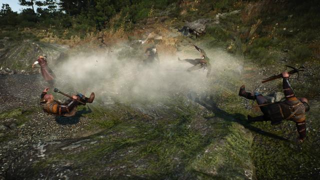 Новый эффект Аарда / The Aard для The Witcher 3