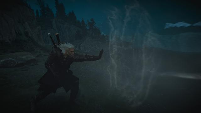 Новый эффект Аарда / The Aard для The Witcher 3