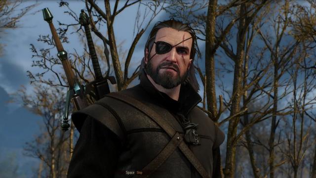 Очна пов'язка Снейка / Snake's eyepatch для The Witcher 3