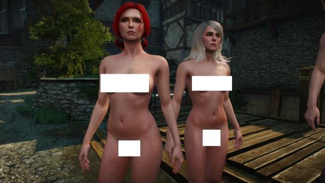 Голі тіла / Naked with genital для The Witcher 3