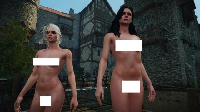 Голі тіла / Naked with genital для The Witcher 3