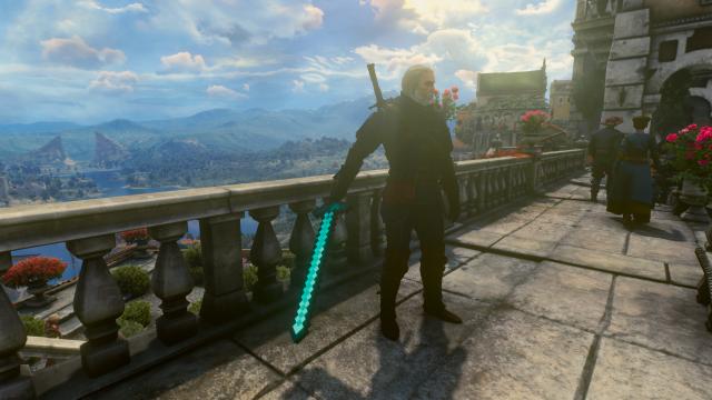 A Minecraft Sword - Меч из майнкрафта для The Witcher 3