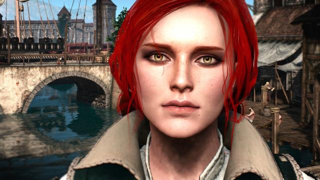 4к обличчя Трісс Мерігольд / Triss 4k Face Retexture для The Witcher 3