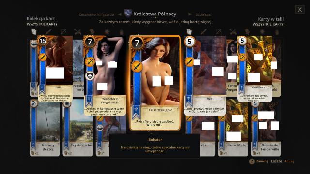 Сексуальні карти для Гвінта 18+ / Sexy Card Gwent