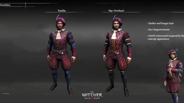 NPC Overhaul (Characters Redone) для The Witcher 3