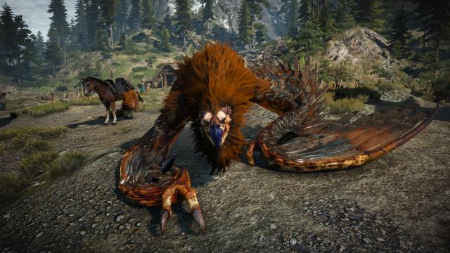 Коричневі грифони / Brown Gryphon Fur для The Witcher 3