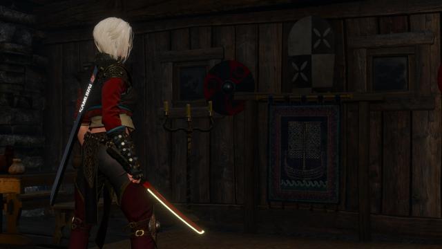 Термічна катана для Цирі / Ciri Thermal Katana with Scabbard для The Witcher 3