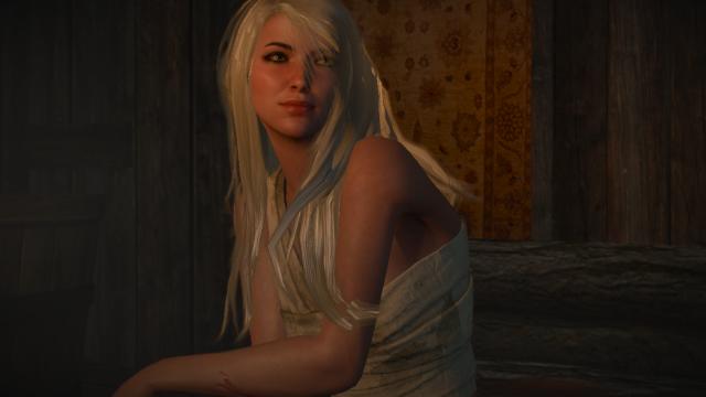 Длинные волосы Цири / Long and loose hairstyle for Ciri для The Witcher 3