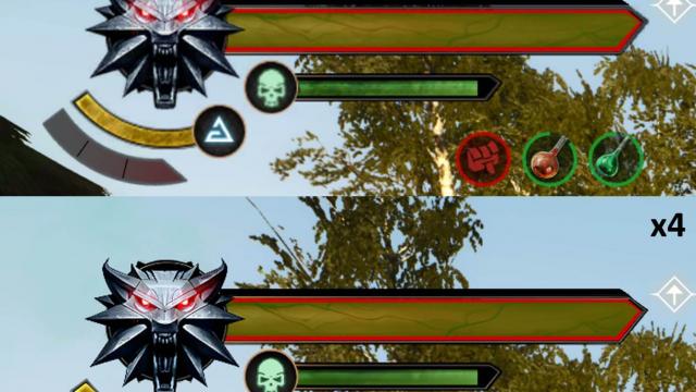Upscaled HUD Elements for The Witcher 3