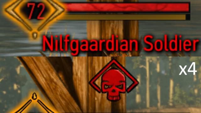 Upscaled HUD Elements for The Witcher 3
