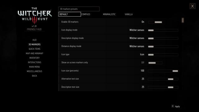 Friendly HUD for The Witcher 3