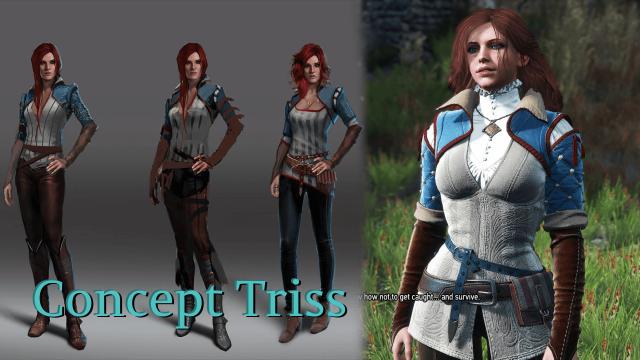 Реколор одягу Трісс Мерігольд / Concept Triss Recolor для The Witcher 3