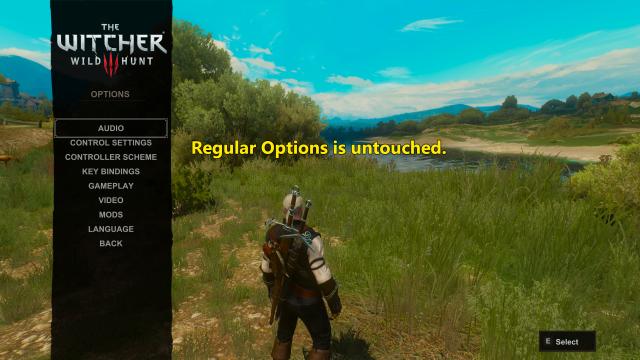 Швидке меню модів / Faster Mods Menu для The Witcher 3