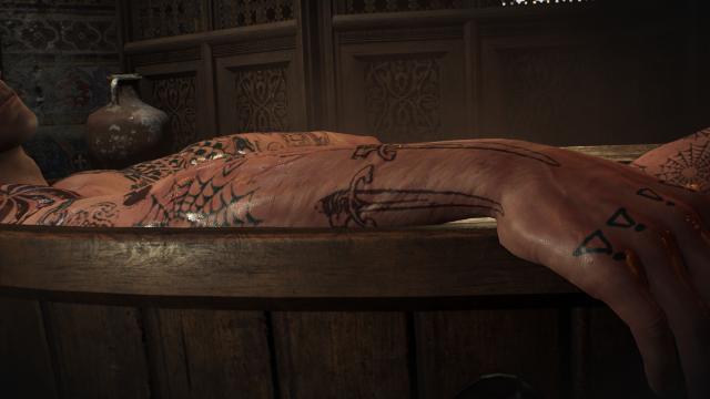 Татуйований Геральт / Tattooed Geralt для The Witcher 3