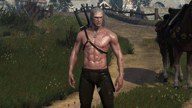 Худорлявий, але м'язистий Геральт / Skinnier Geralt's torso