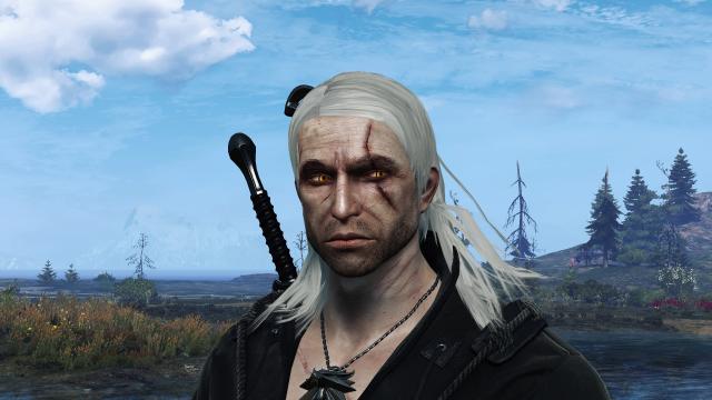 TW1 Geralt Face ONE -Реплейсер обличчя Геральта для The Witcher 3