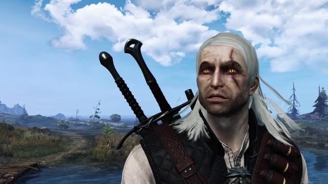 TW1 Geralt Face ONE -Реплейсер обличчя Геральта для The Witcher 3