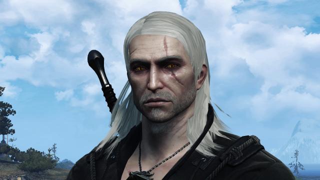 TW1 Geralt Face ONE -Реплейсер обличчя Геральта для The Witcher 3