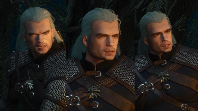 Реплейсер Геральта – Генрі Кавіл / Henry Cavill V3 Geralt Retexture для The Witcher 3