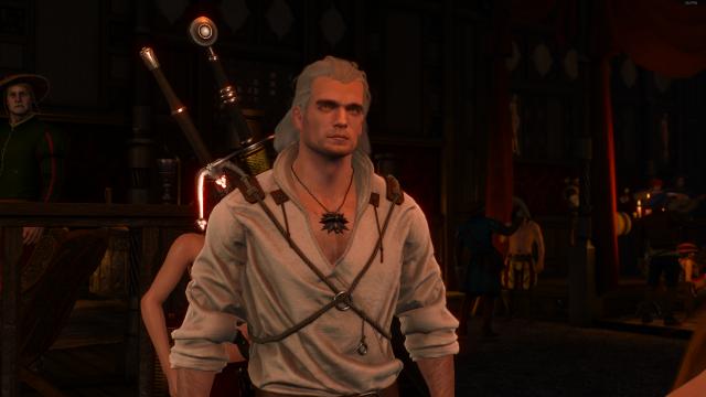 Реплейсер Геральта – Генрі Кавіл / Henry Cavill V3 Geralt Retexture для The Witcher 3