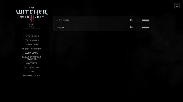Лут під час бою / Loot In Combat для The Witcher 3