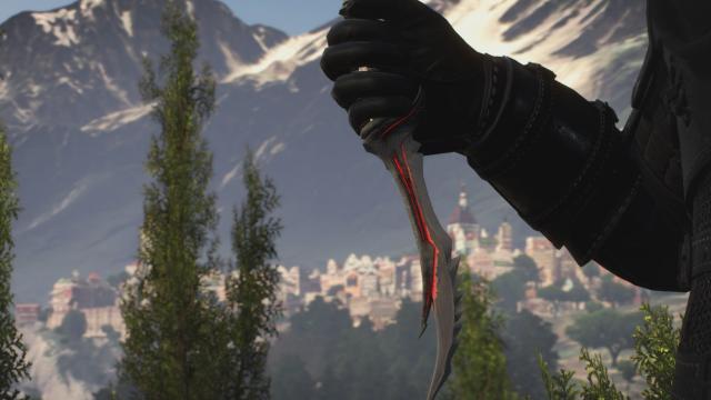 Даедричний кинжал / Daedric Dagger Knife Replacement для The Witcher 3