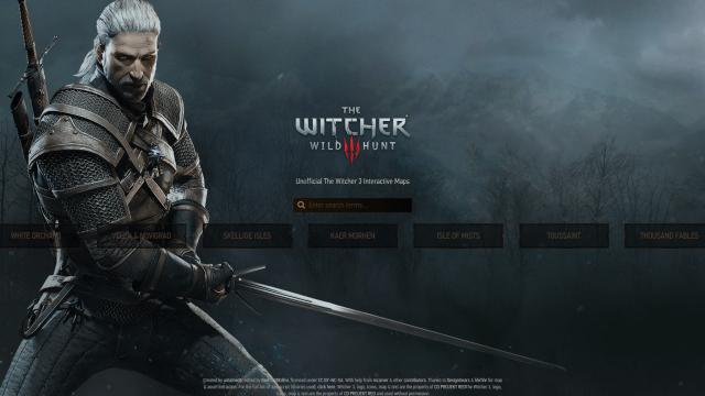 Інтерактивна картка / Interactive Map для The Witcher 3