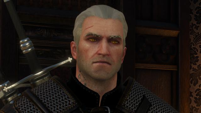 Геральт без шраму / Scarless Vanilla Geralt для The Witcher 3