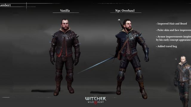 NPC Overhaul (Characters Redone) for The Witcher 3