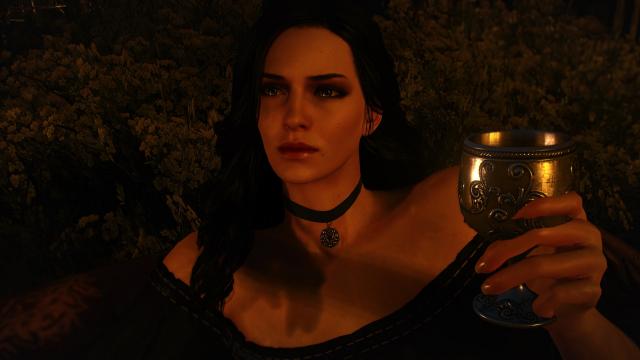 4к текстури обличчя Єнніфер / Yennefer 4k Face Texture - by zzjay для The Witcher 3