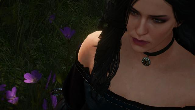 4к текстури обличчя Єнніфер / Yennefer 4k Face Texture - by zzjay для The Witcher 3