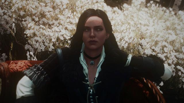 4к текстури обличчя Єнніфер / Yennefer 4k Face Texture - by zzjay для The Witcher 3