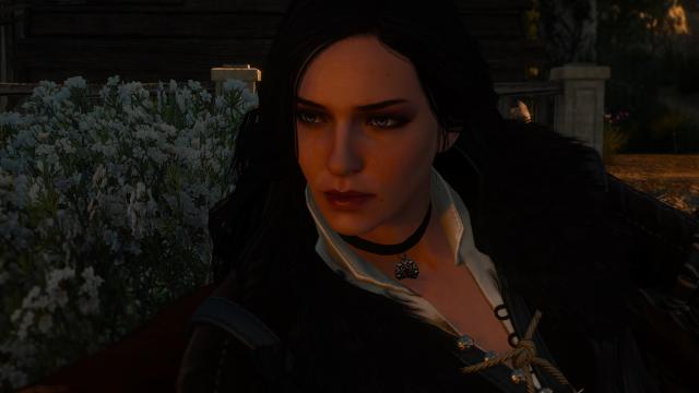 4к текстури обличчя Єнніфер / Yennefer 4k Face Texture - by zzjay для The Witcher 3