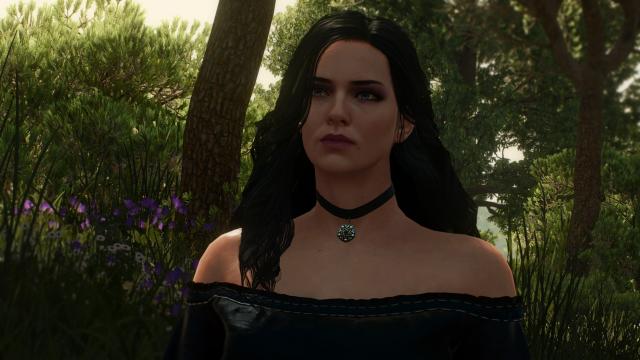 4к текстури обличчя Єнніфер / Yennefer 4k Face Texture - by zzjay для The Witcher 3