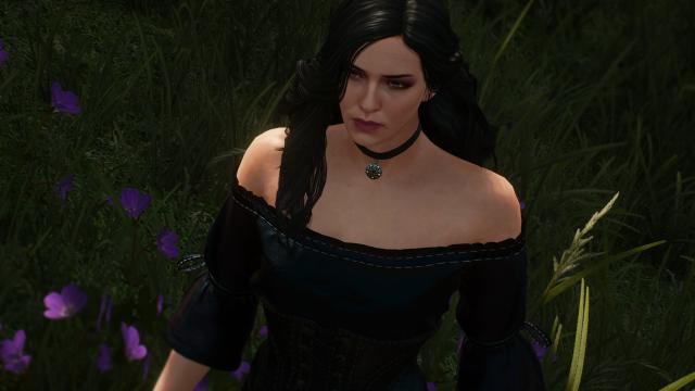 4к текстури обличчя Єнніфер / Yennefer 4k Face Texture - by zzjay для The Witcher 3