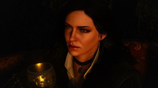 4к текстури обличчя Єнніфер / Yennefer 4k Face Texture - by zzjay для The Witcher 3