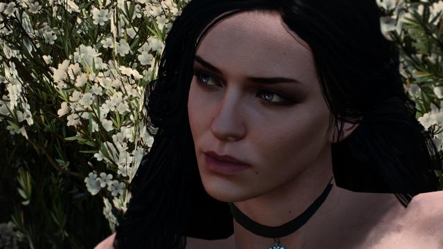 4к текстури обличчя Єнніфер / Yennefer 4k Face Texture - by zzjay для The Witcher 3