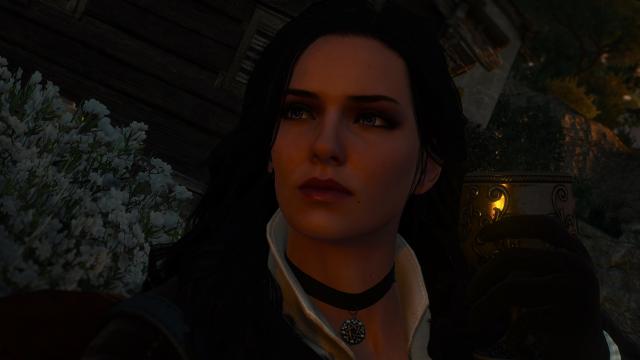 4к текстури обличчя Єнніфер / Yennefer 4k Face Texture - by zzjay для The Witcher 3