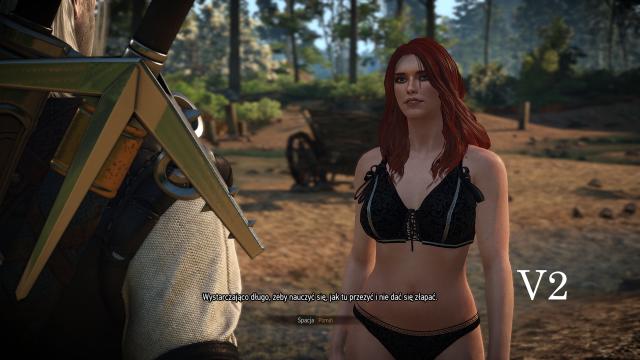 Спідня білизна для Трісс (2 версії) / Black underwear for Triss для The Witcher 3